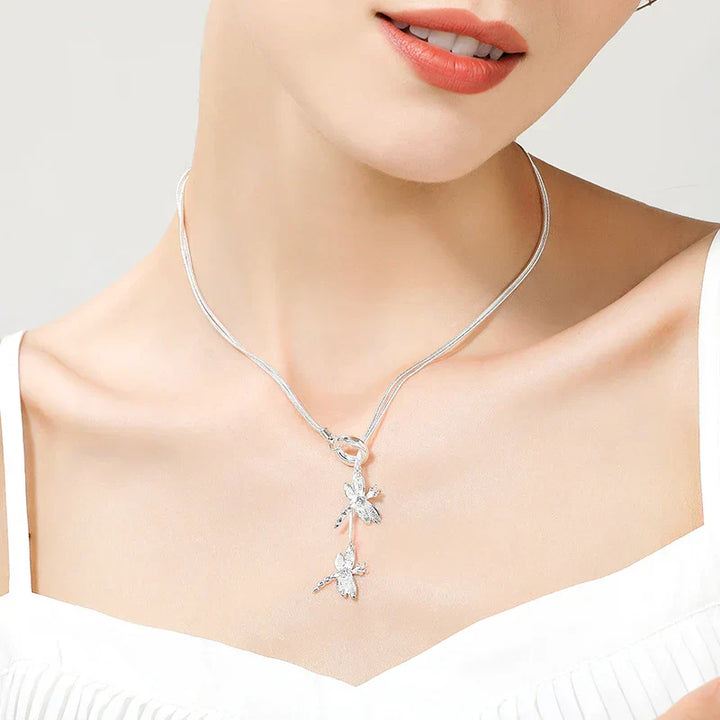 Collier Pendentif Libellule en Argent Sterling
