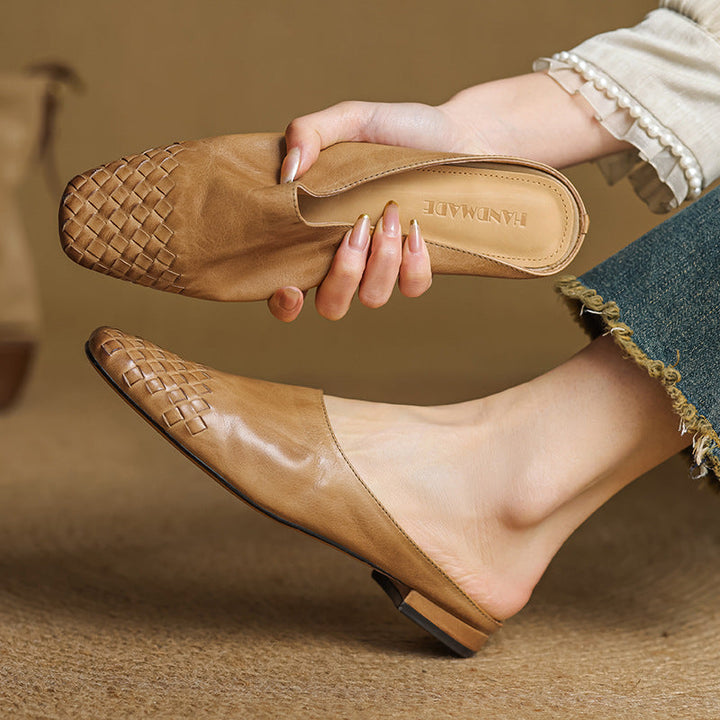 Colette | Mules en Cuir Véritable