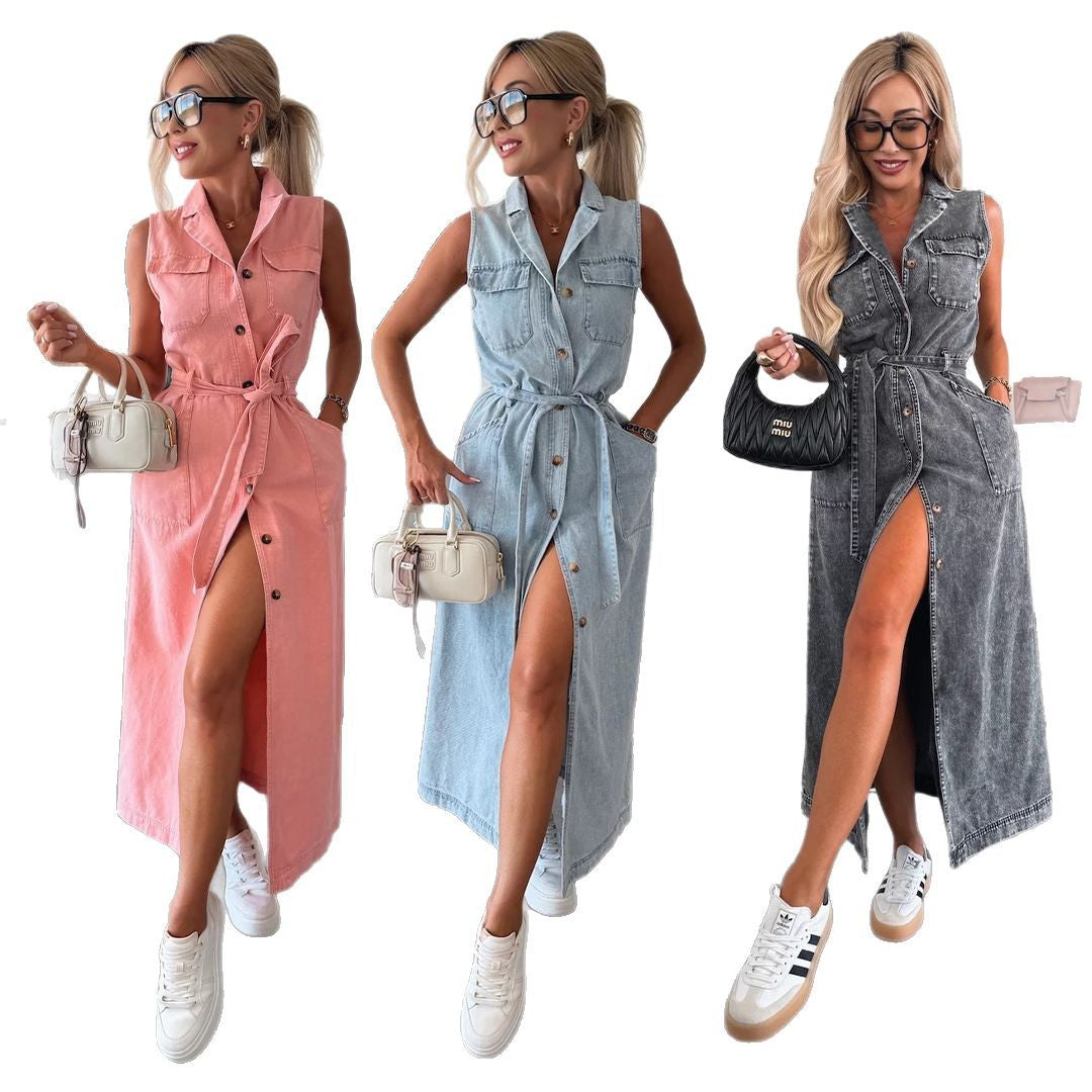 Soléane | Denim Élégant Cintré