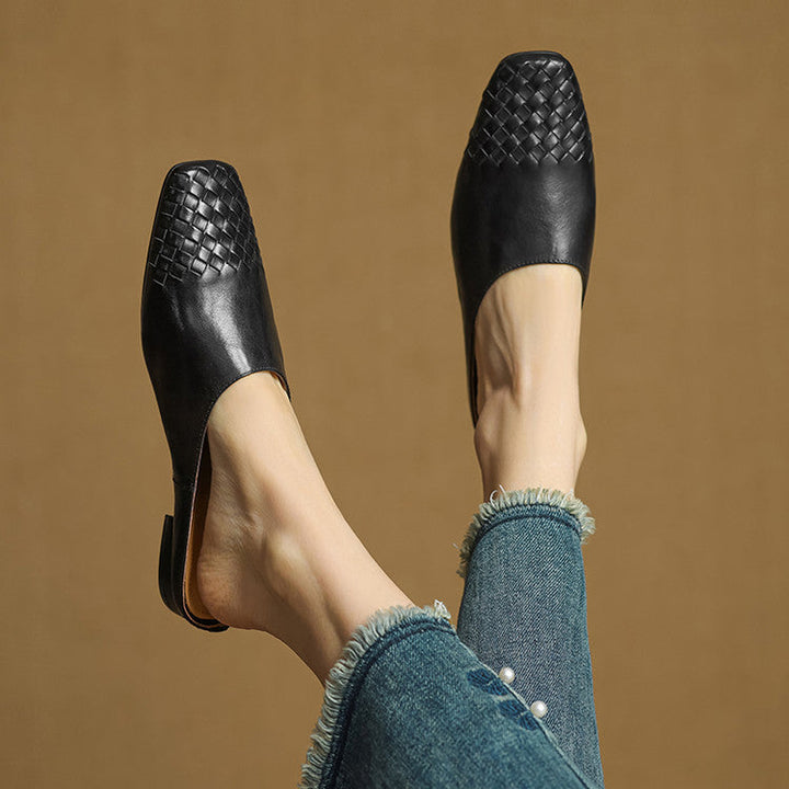 Colette | Mules en Cuir Véritable