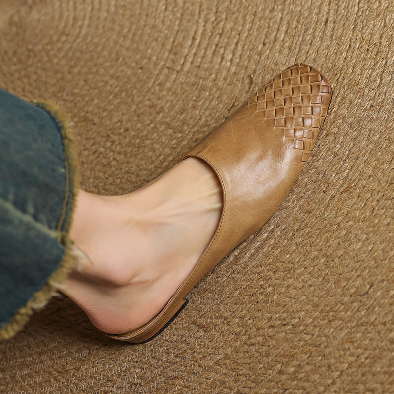 Colette | Mules en Cuir Véritable