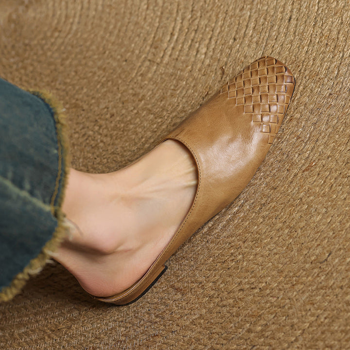 Colette | Mules en Cuir Véritable