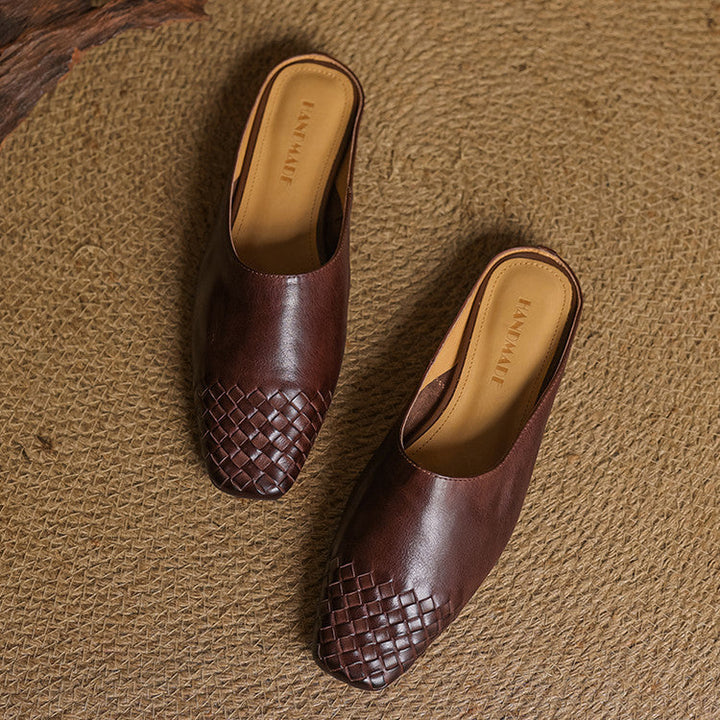 Colette | Mules en Cuir Véritable