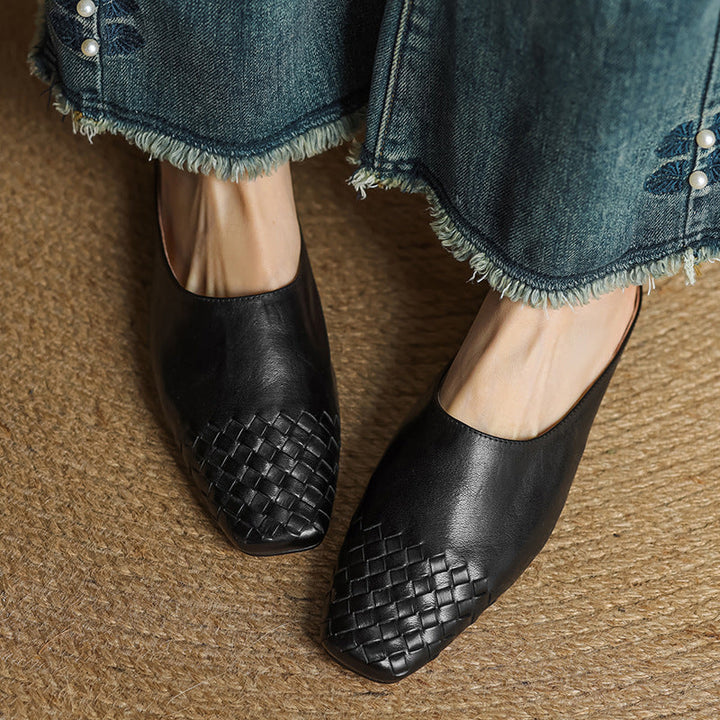 Colette | Mules en Cuir Véritable
