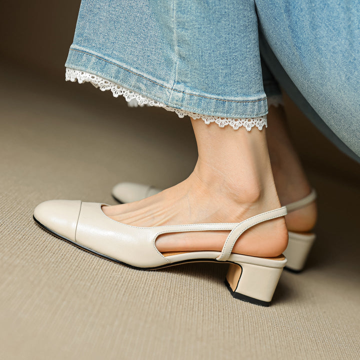 Rachel | Escarpins en Cuir Véritable