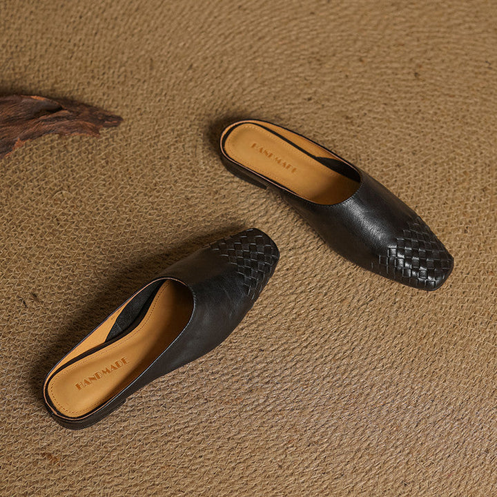Colette | Mules en Cuir Véritable