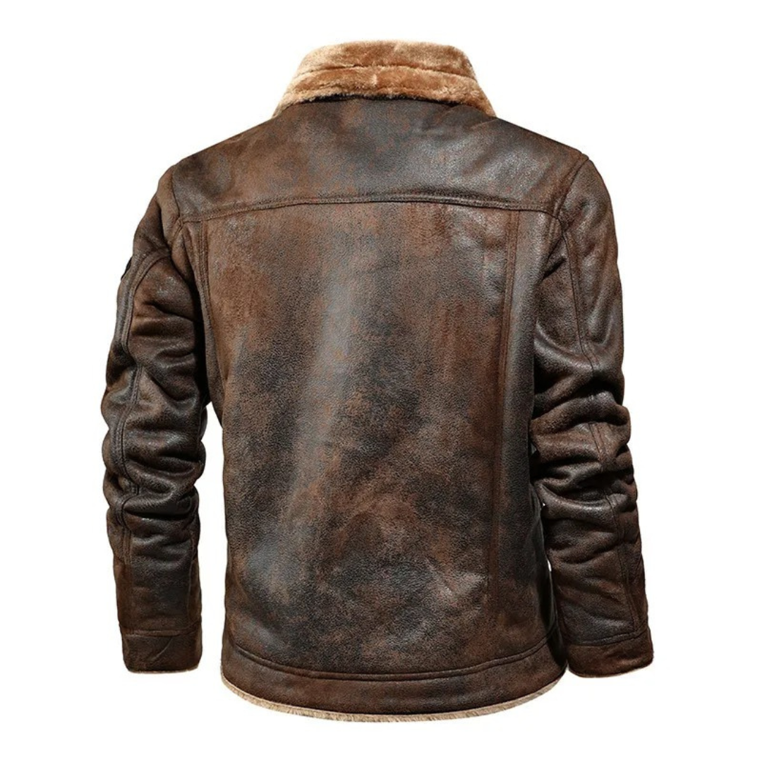 Noxar - Veste en Cuir Chaude et Polyvalente
