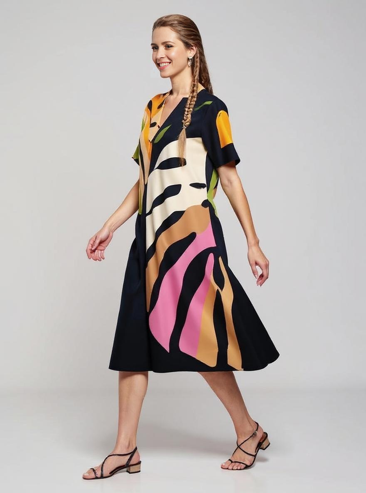 Isadora | Robe Coton Lin Élégant