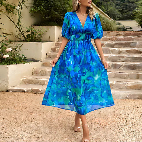 Melodie | Robe Midi Charme Elégant
