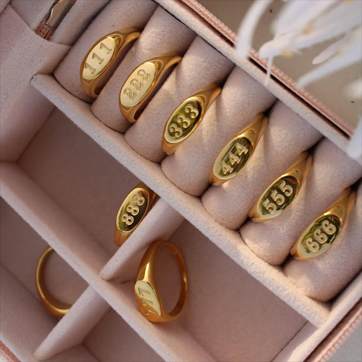 Bague Sceau Numéro Angélique Angelica®