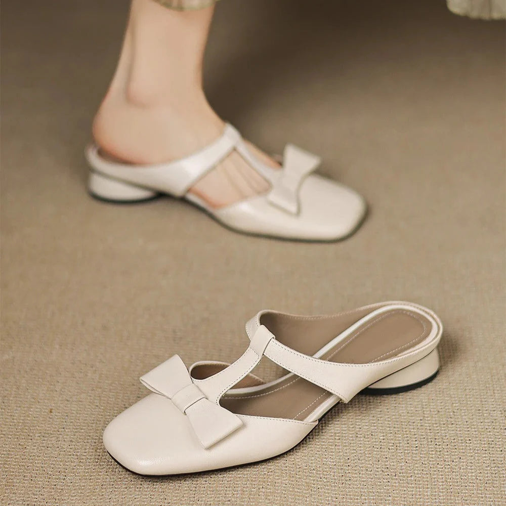 Camille | Mules en Cuir Elégantes