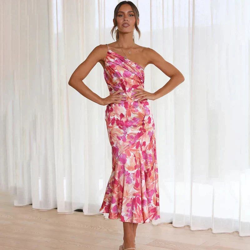 Alaine | Élégancia Robe Asymétrique Chic