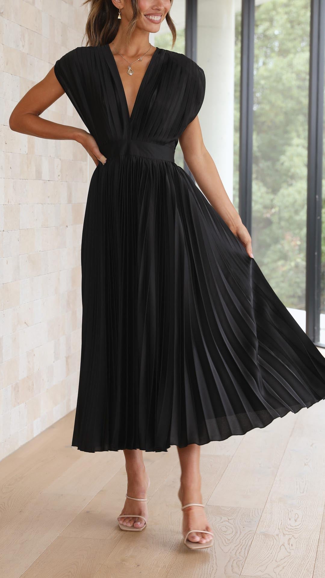 Zara - Lyonique Robe Plissée Chic