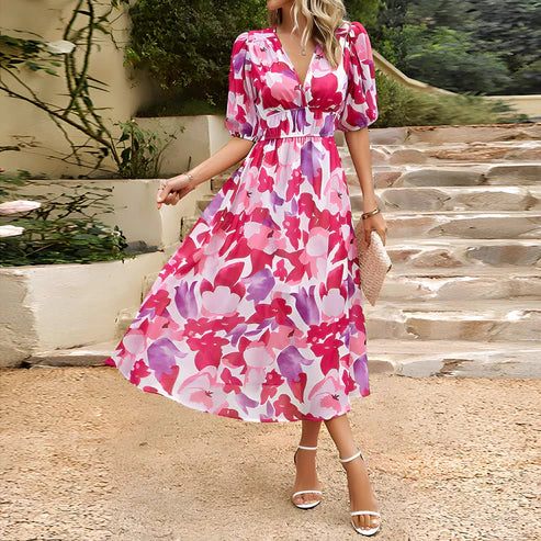 Melodie | Robe Midi Charme Elégant