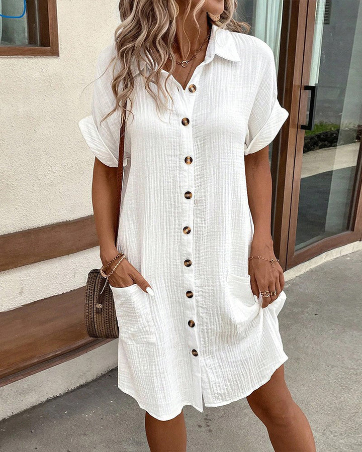 Dunya - Élégante Robe Polo Ceinturée