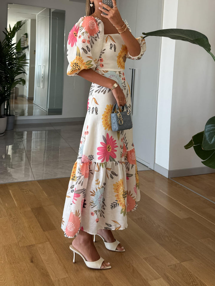 Vivienne | Robe Midi Florale Chic