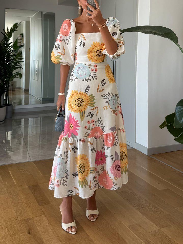 Vivienne | Robe Midi Florale Chic