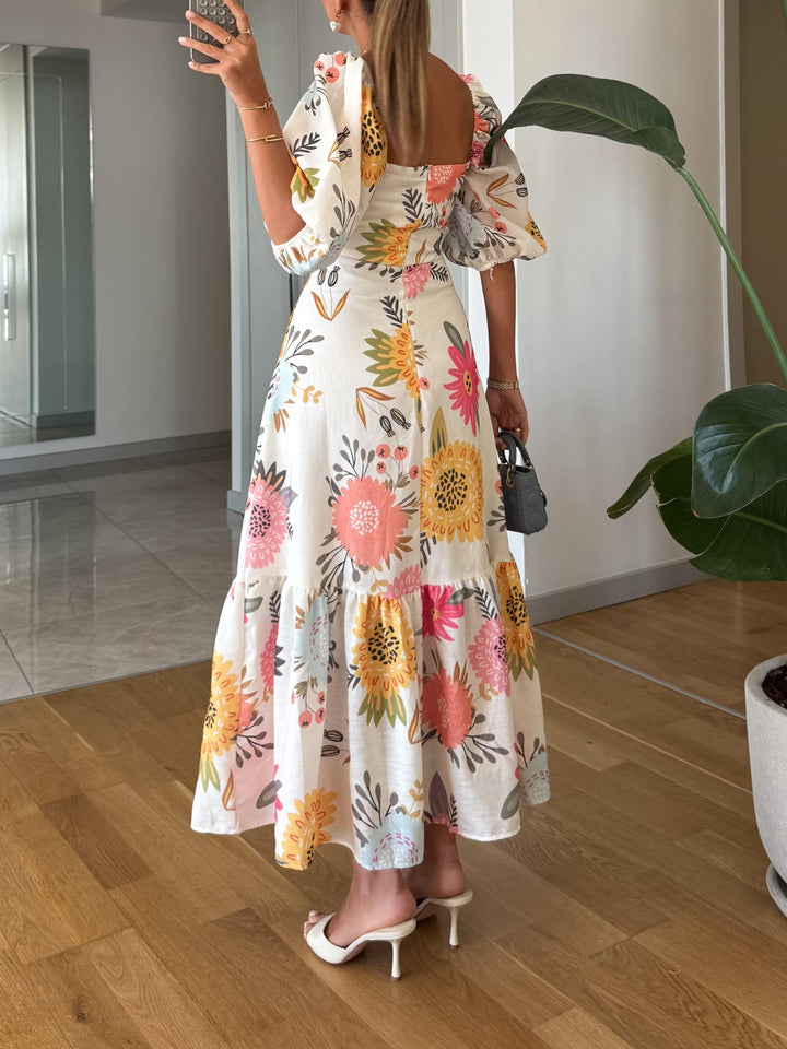 Vivienne | Robe Midi Florale Chic