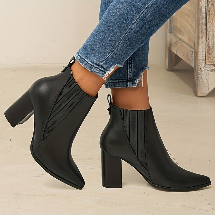 Eva™ | Bottines à talon carré élégantes et confortables