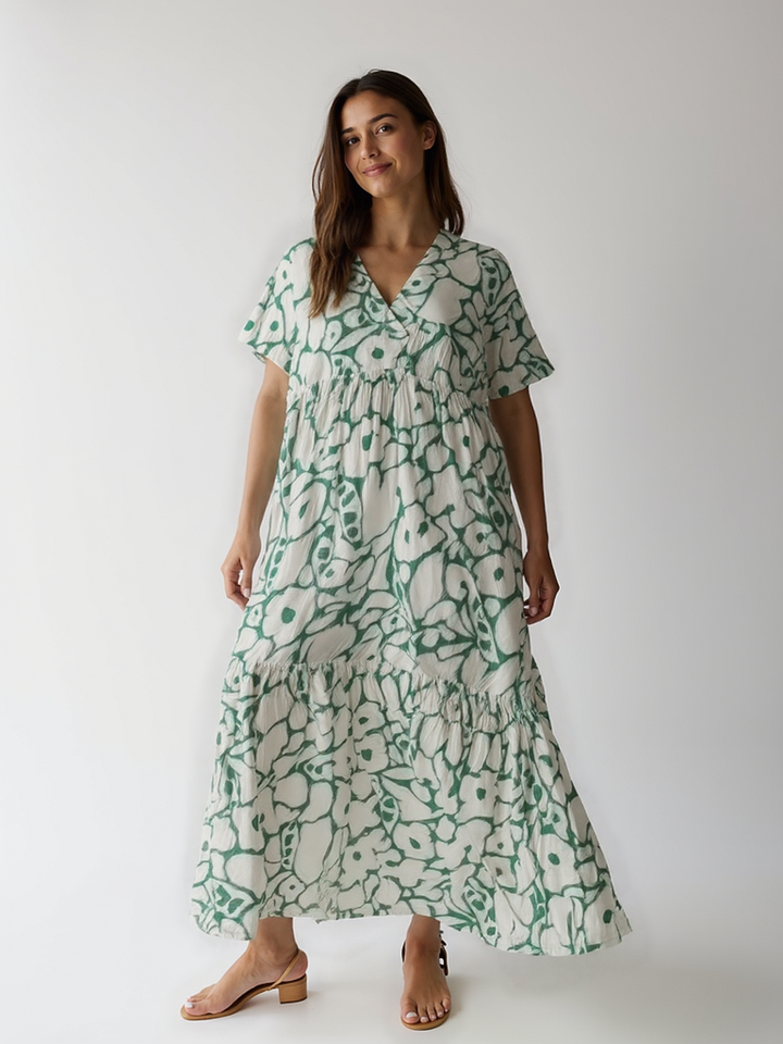 Liora | Élégance Robe Imprimée Fluide