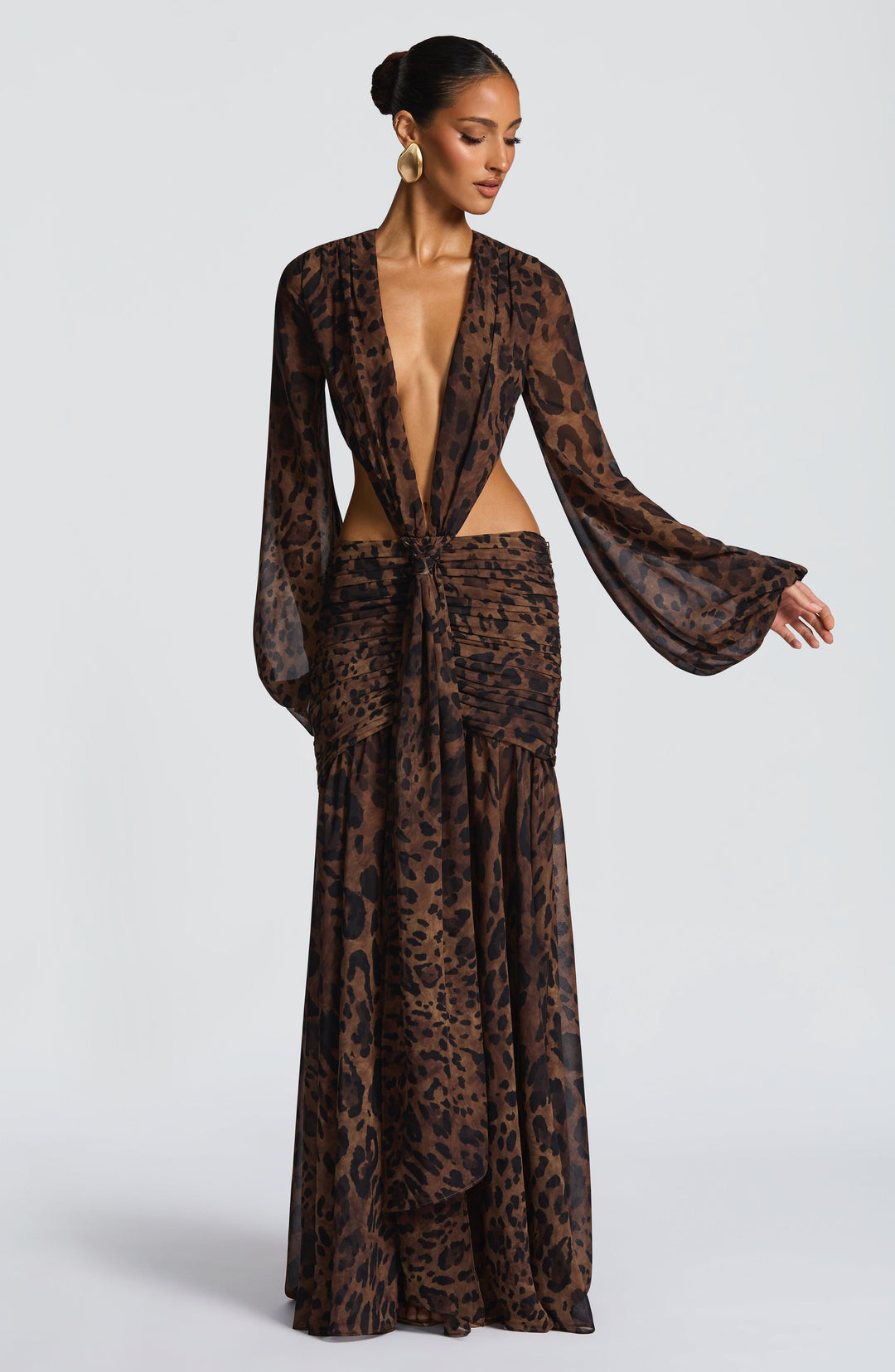 Maëlyne | Robe Longue Léopard
