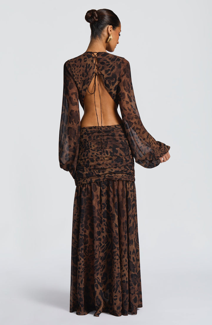 Maëlyne | Robe Longue Léopard