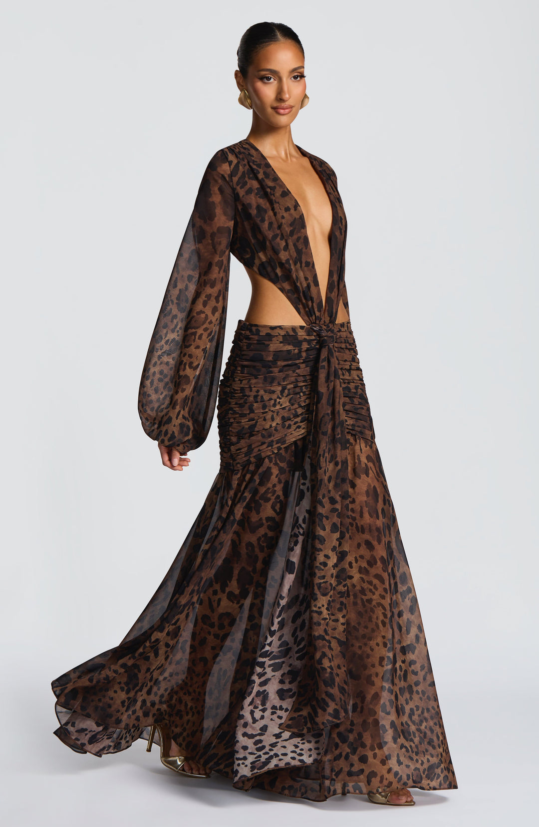 Maëlyne | Robe Longue Léopard