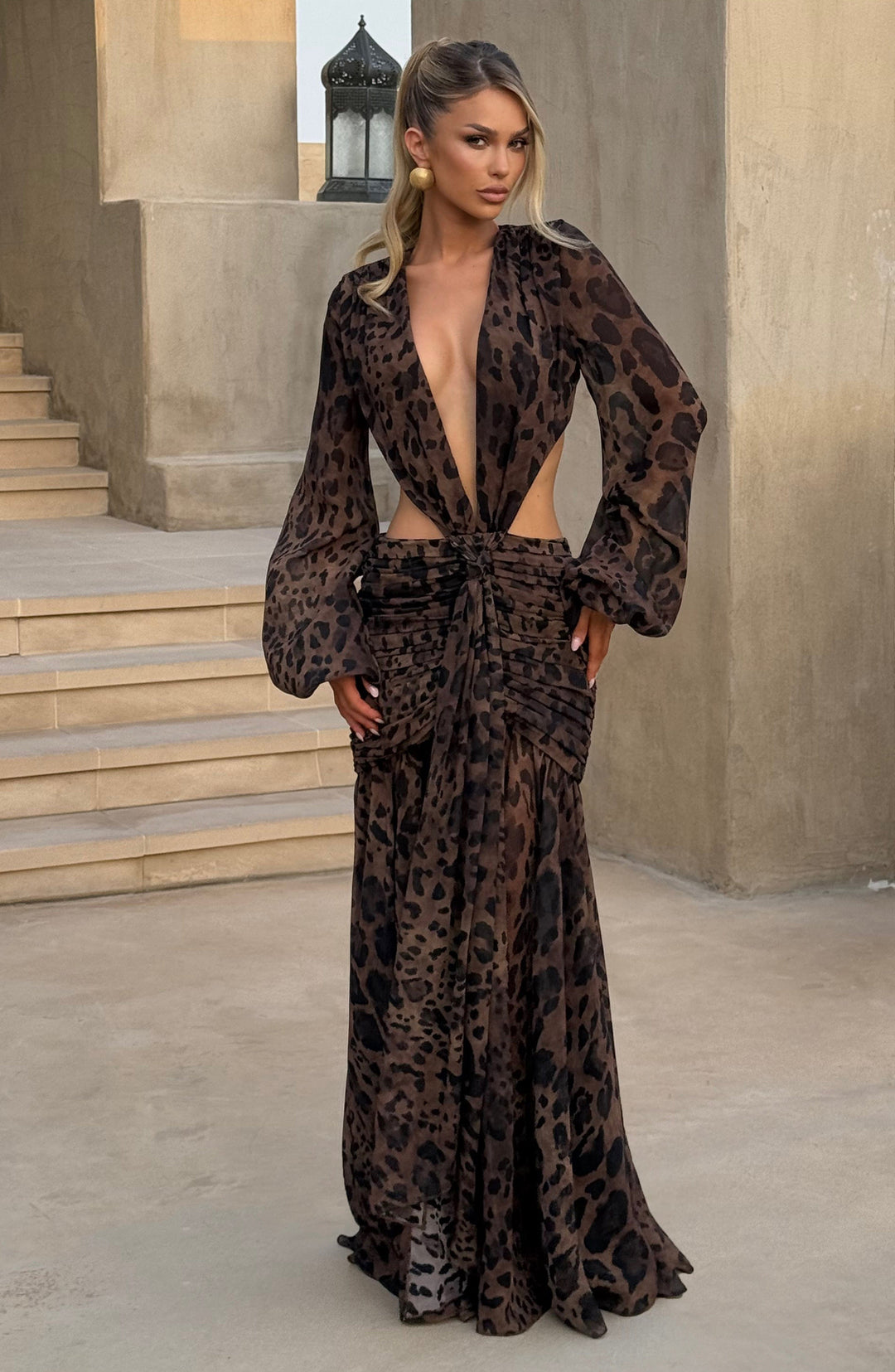 Maëlyne | Robe Longue Léopard