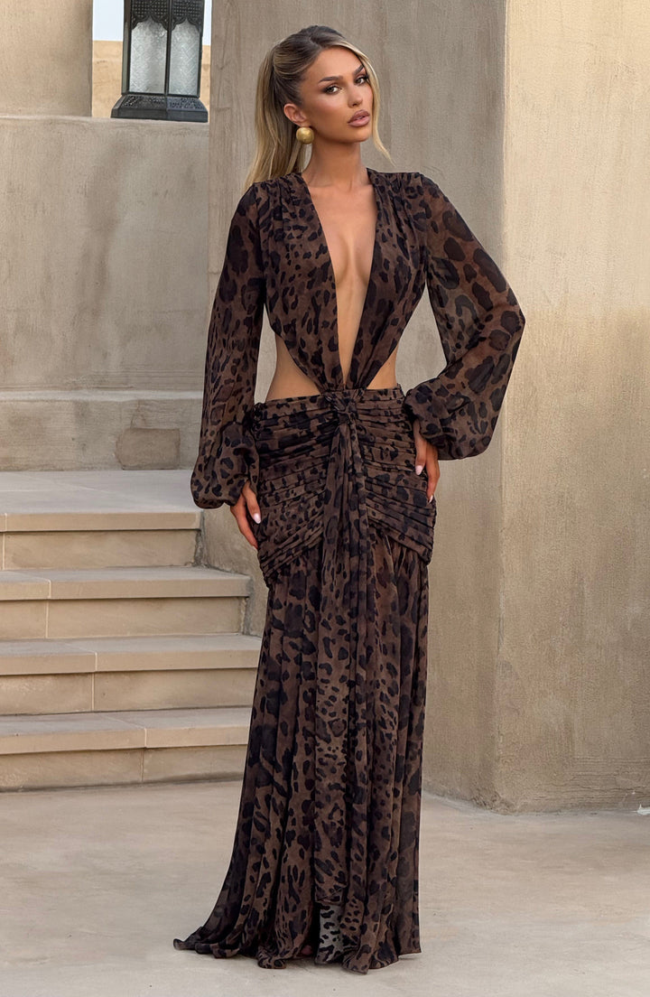 Maëlyne | Robe Longue Léopard
