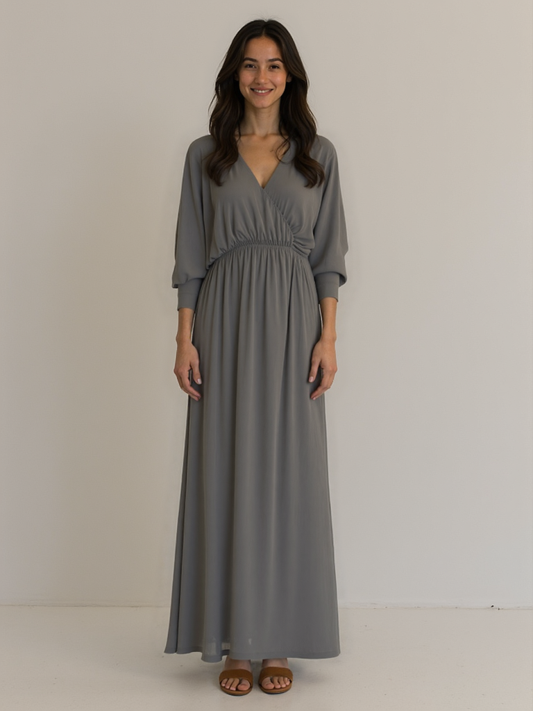 Véronique | Élégante robe longue été