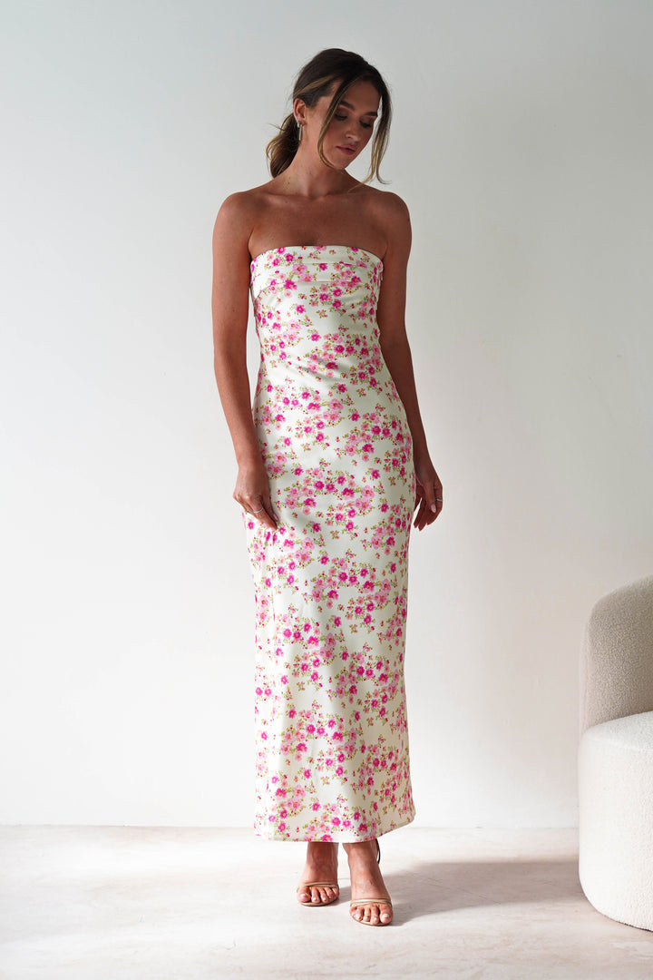 Raina | Robe Longue à Imprimé Floral