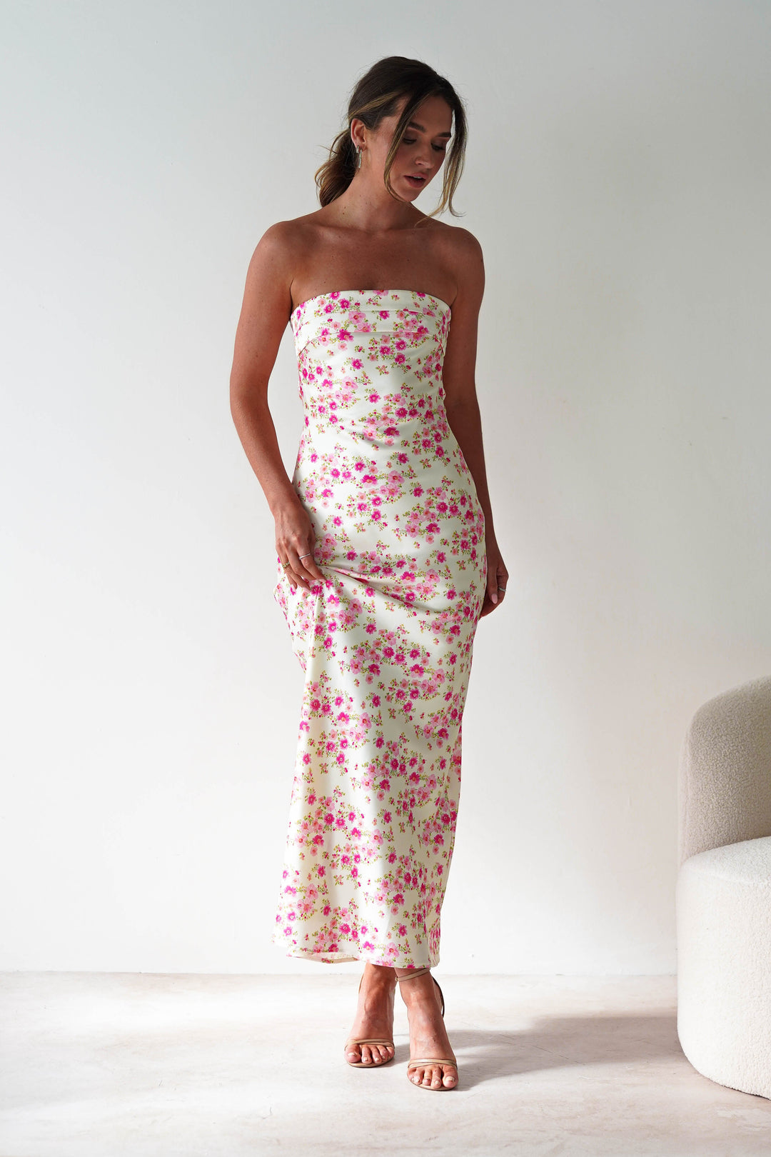 Raina | Robe Longue à Imprimé Floral