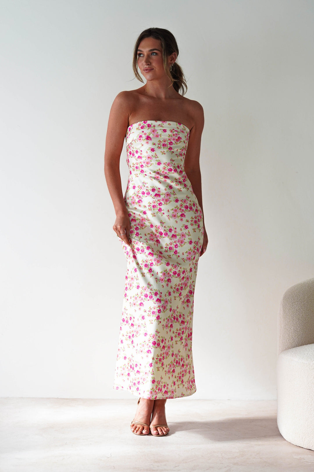Raina | Robe Longue à Imprimé Floral