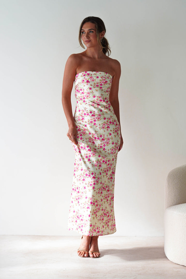Raina | Robe Longue à Imprimé Floral