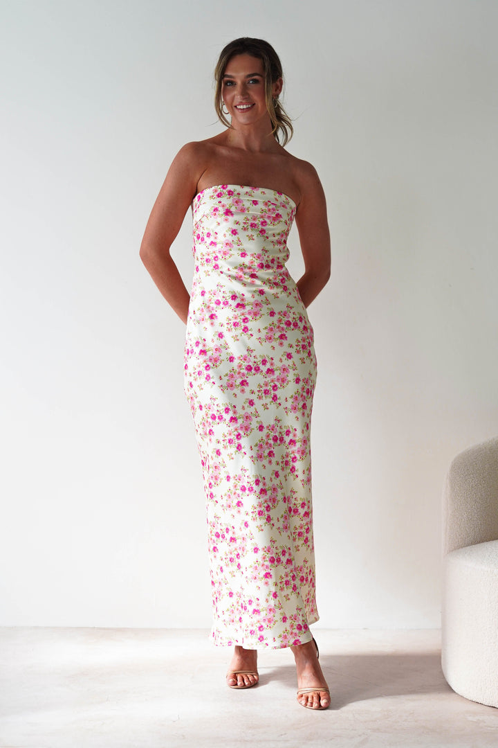 Raina | Robe Longue à Imprimé Floral