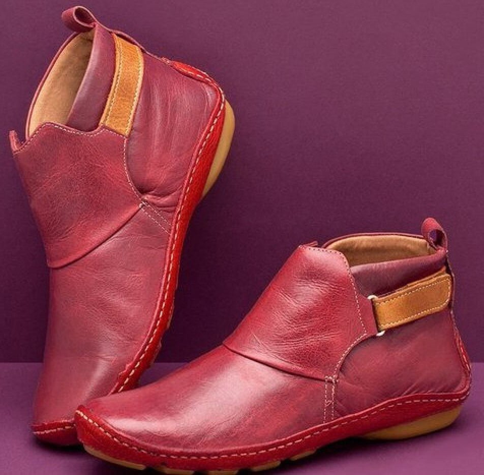 Mallaury | Bottines Élégantes en Cuir Véritable