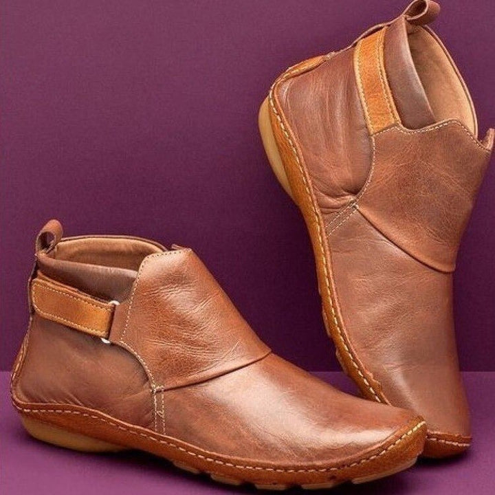 Mallaury | Bottines Élégantes en Cuir Véritable