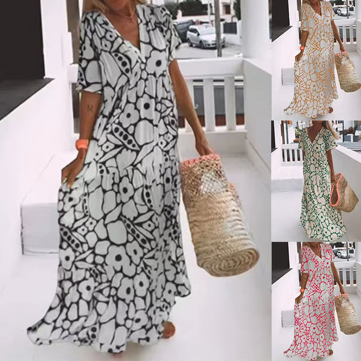 Liora | Élégance Robe Imprimée Fluide