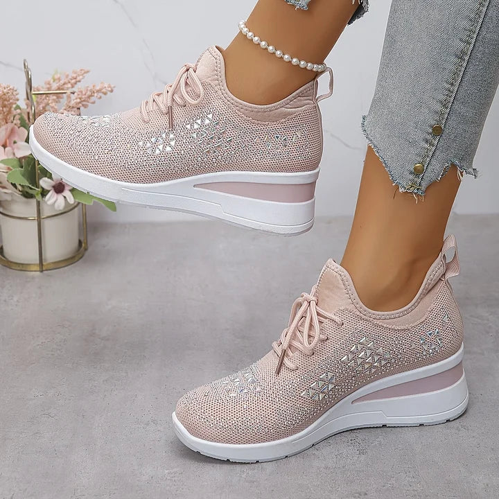 Camille | Éclat Baskets Orthopédiques Pailletées