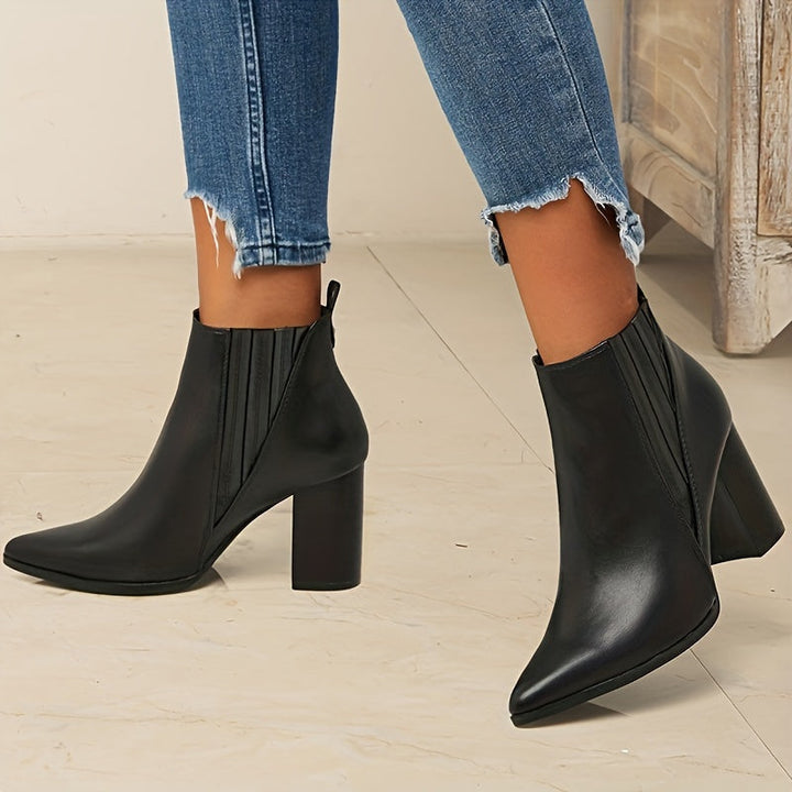 Eva™ | Bottines à talon carré élégantes et confortables