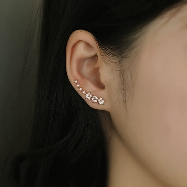 Boucles d'oreilles florales intemporelles