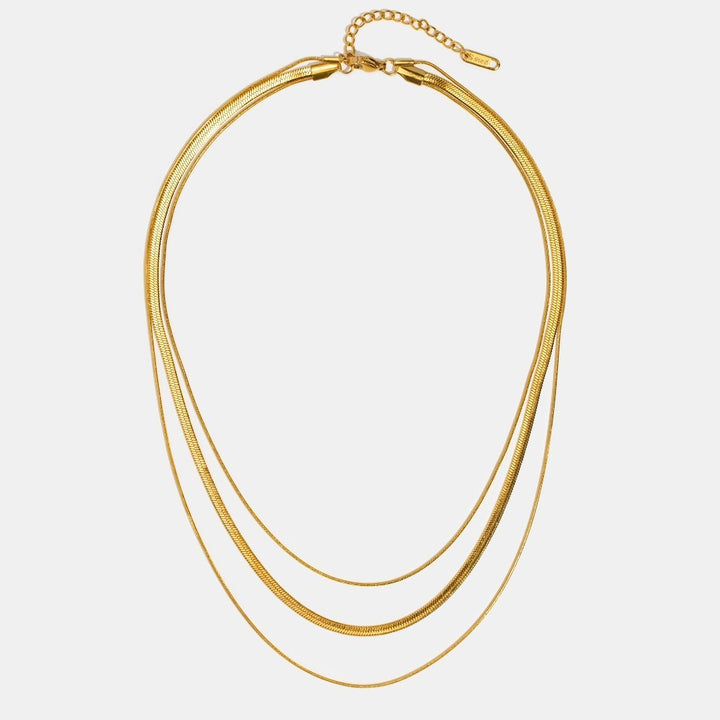 Collier multi-couches en or