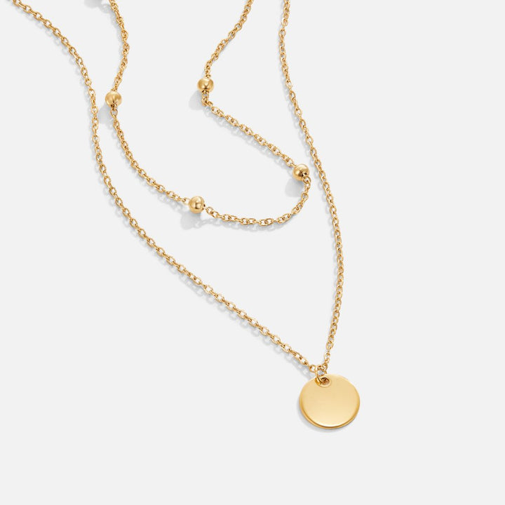 Collier à plaques empilées