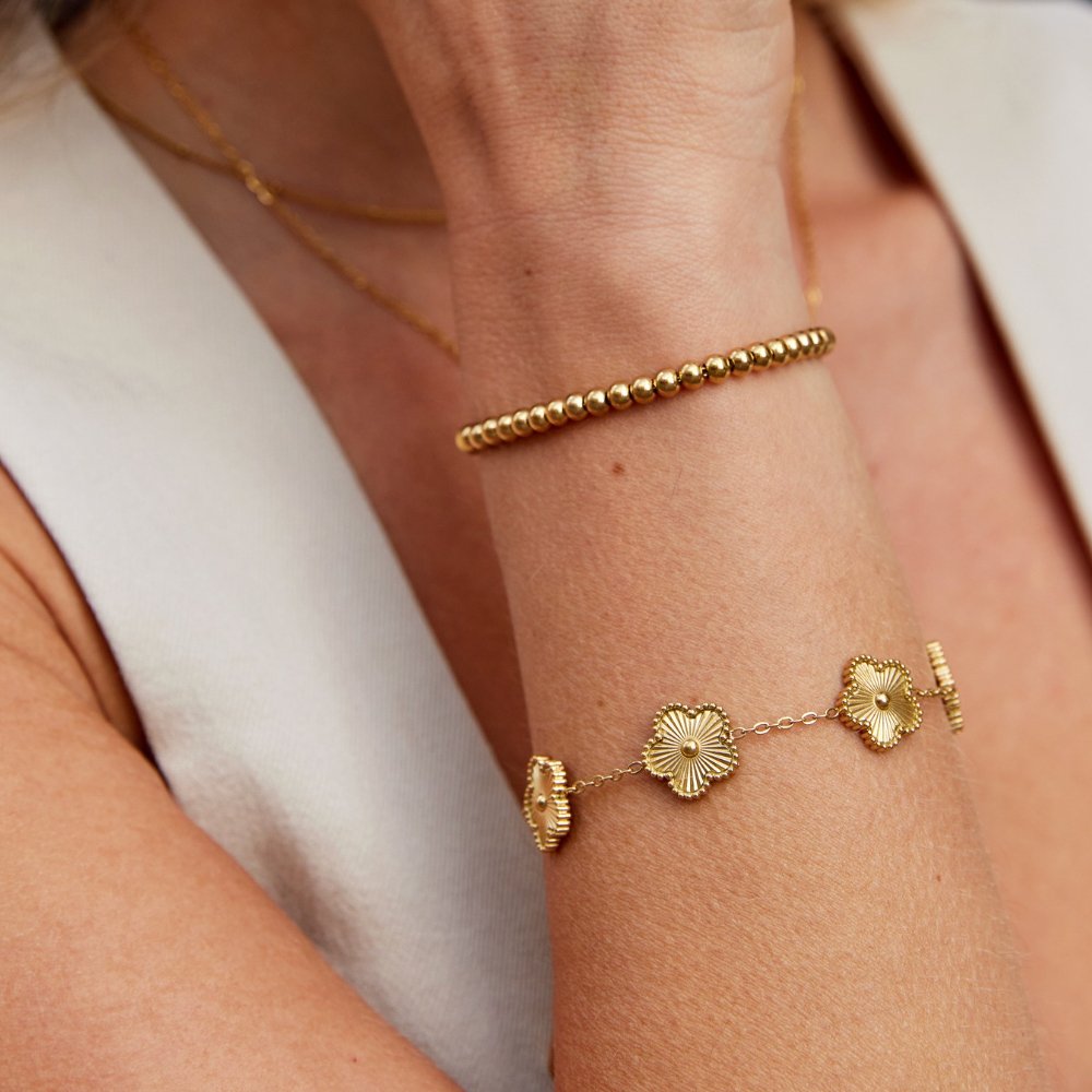 Bracelet en perles Nila en or