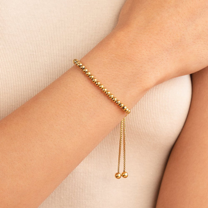 Bracelet en perles Nila en or