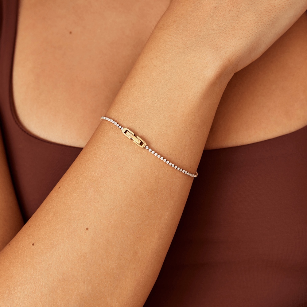 Bracelet en or Niyah Kristall