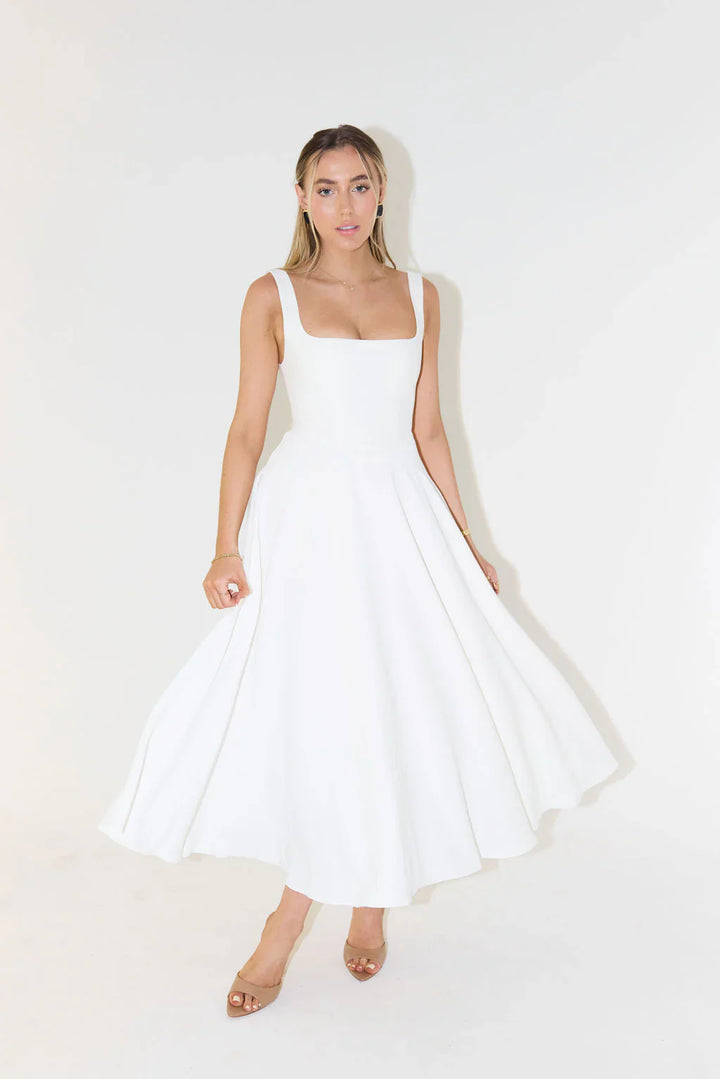 Laëtitia | Robe Midi Carrée