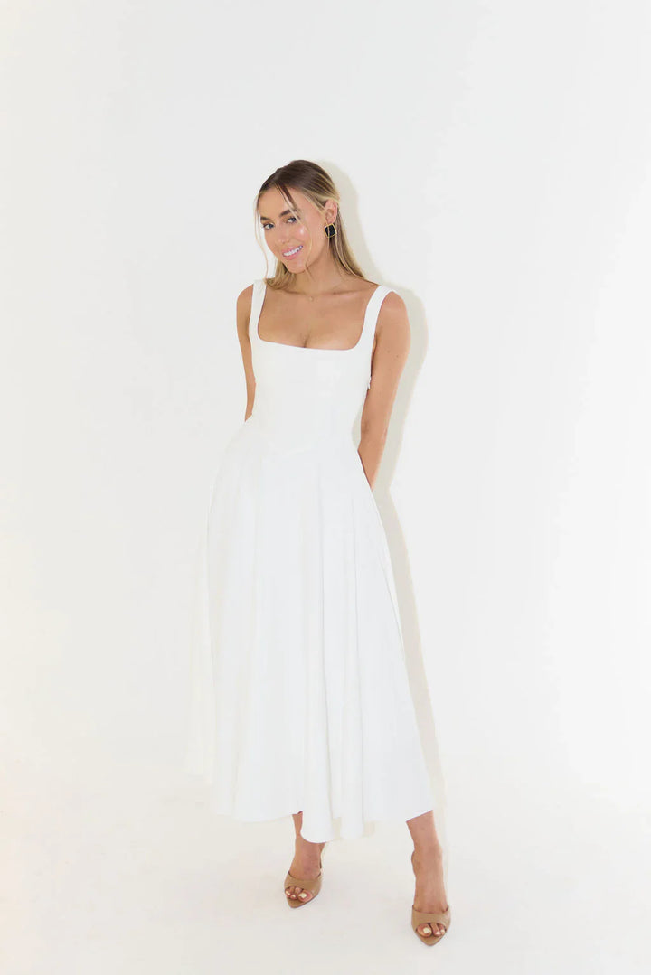 Laëtitia | Robe Midi Carrée