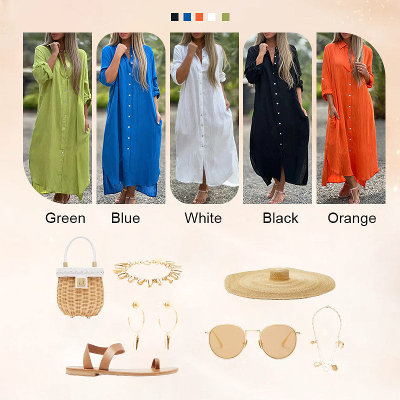 Patrice | Robe d'Été Élégante à Encolure V