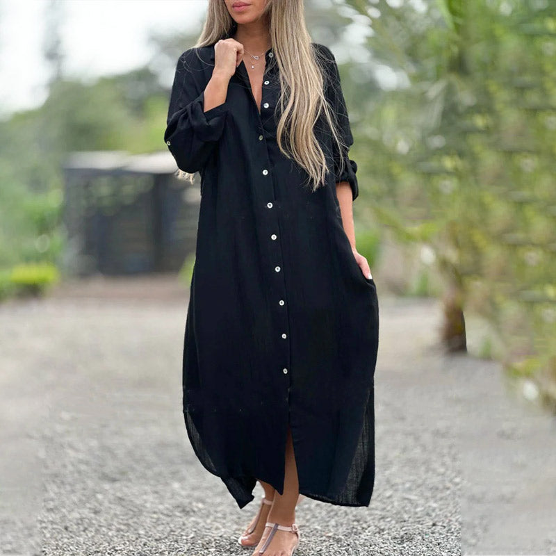 Patrice | Robe d'Été Élégante à Encolure V